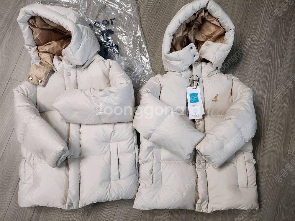 캉골키즈 숏패딩 120 새상품--3