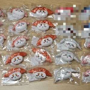 치이카와 쿠지 초밥 인형 20개 소품샵 뽑기 인형 일괄