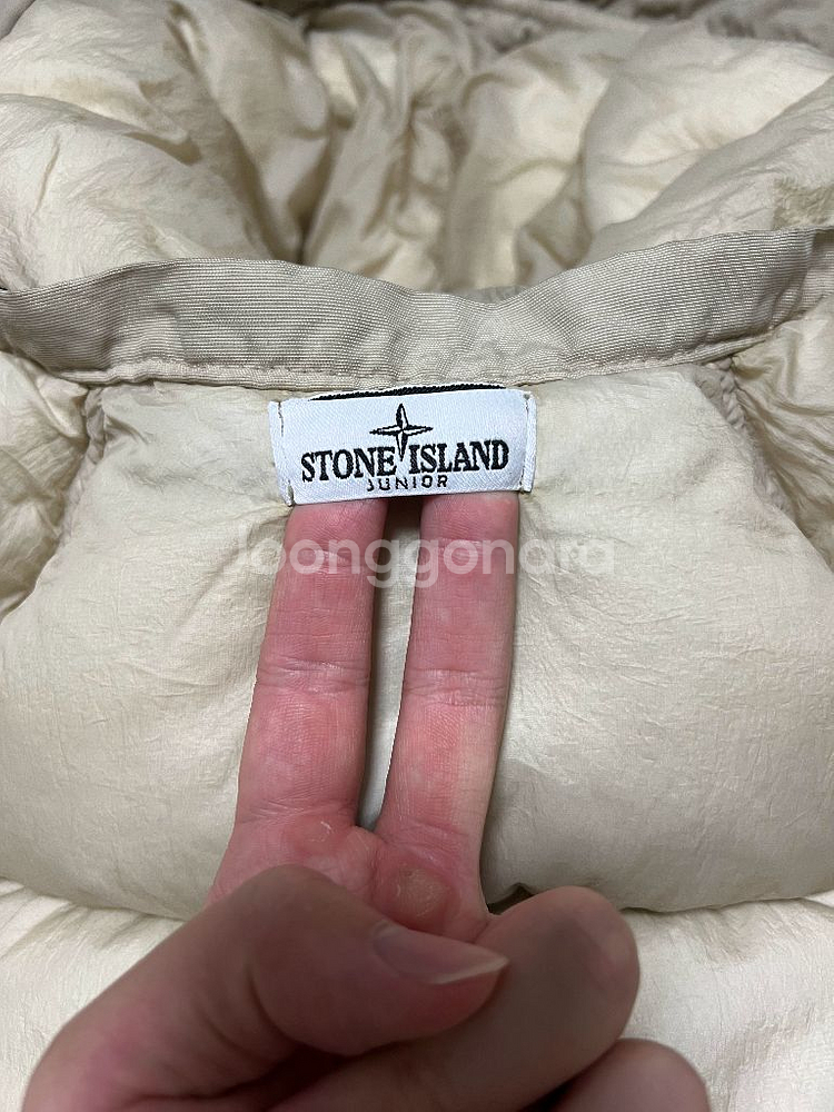 정품 한글택 스톤아일랜드 롱패딩 키즈 14Y 55-66--5