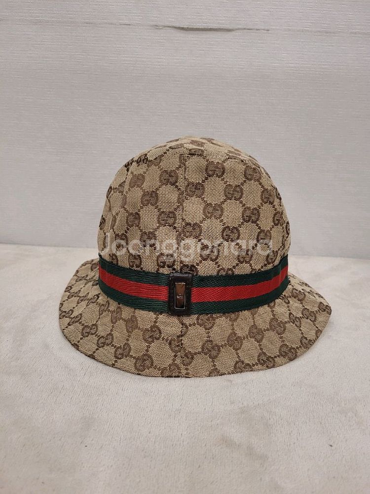 구찌 GG 로고 버킷햇 모자 M--1