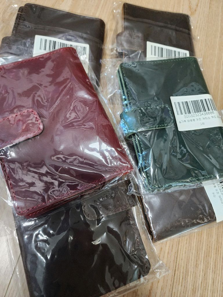 (새상품) 소가죽 여권 케이스. 카드 지갑 홀더 커버 이미지