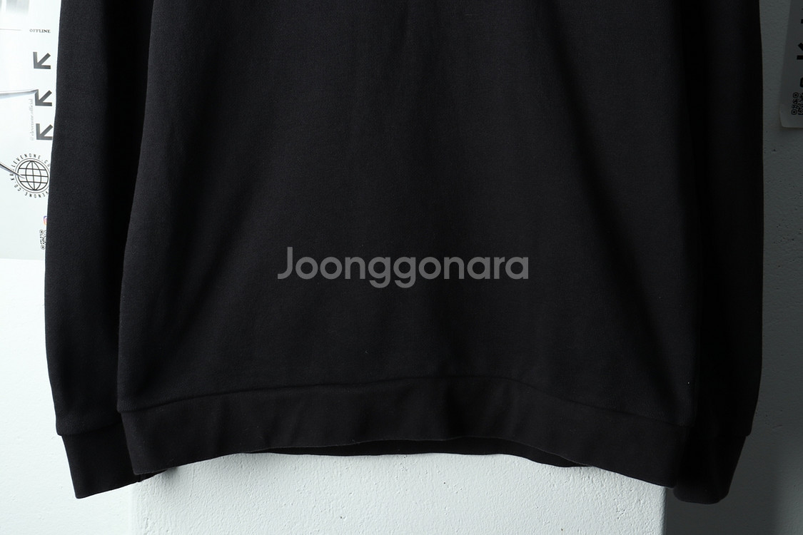 (XL) 아디다스 맨투맨 티셔츠 블랙 파버 올드스쿨--3