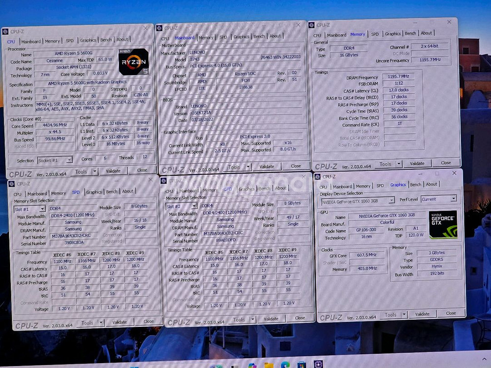 (win11)미니컴퓨터 5600G / GTX1060--3