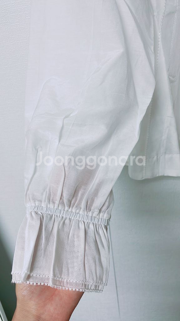 지스튜디오 실크코튼 블라우스(이너포함)--4