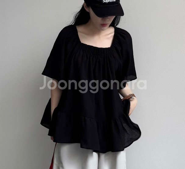 (새제품) 모네 스퀘어 블라우스--0