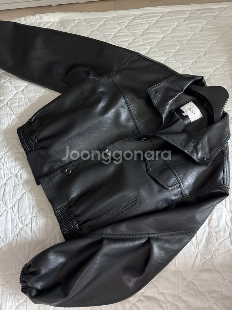 오뮤 레더블루종자켓 가죽자켓--4