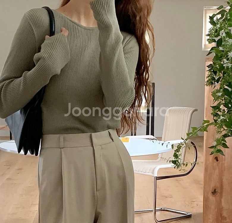 (새제품)리브레 cash ribbied knit--2