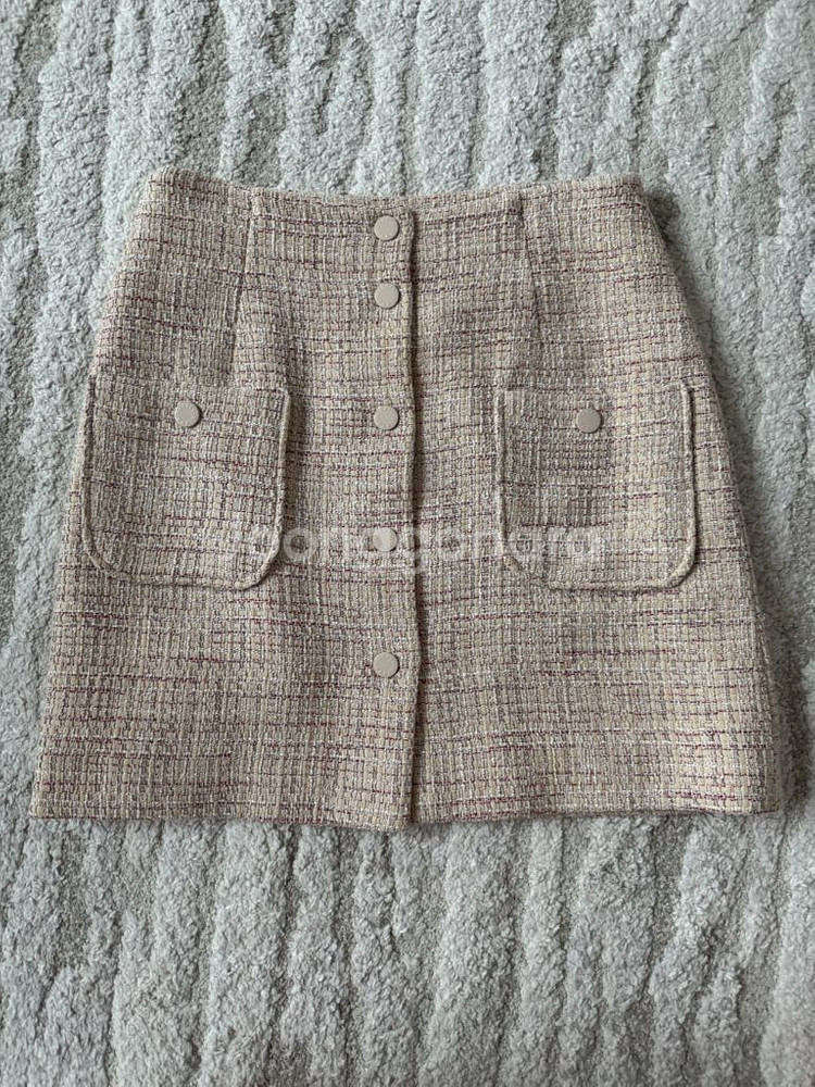 산드로 트위드 스커트--0