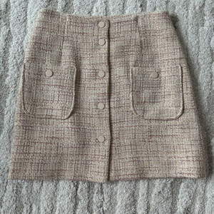 산드로 트위드 스커트