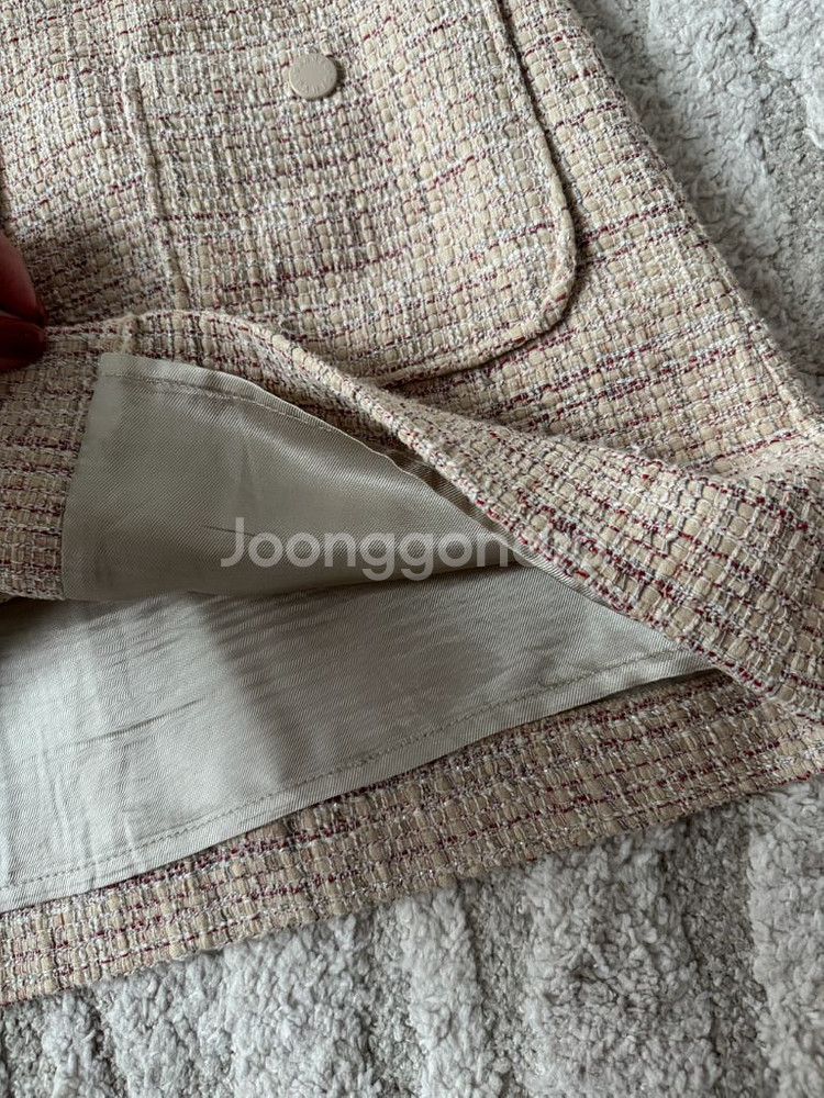 산드로 트위드 스커트--2