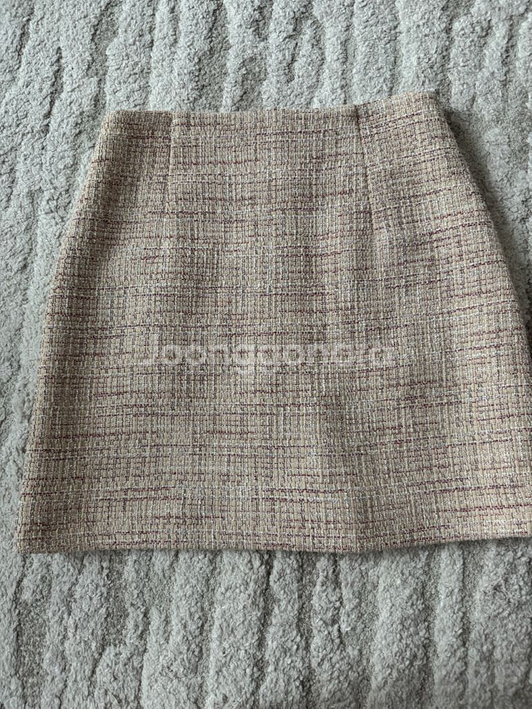 산드로 트위드 스커트--3