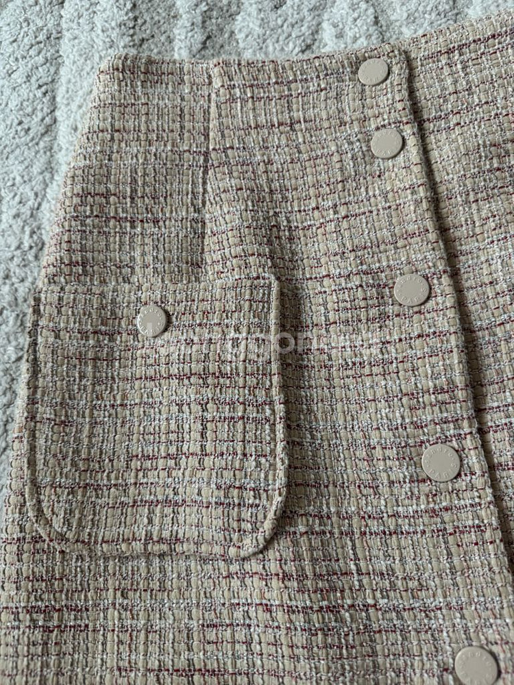 산드로 트위드 스커트--1