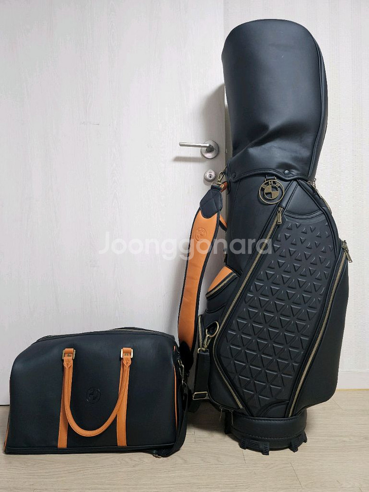 BMW 프리미엄 골프백(캐디백&보스턴백) 세트 급처--2