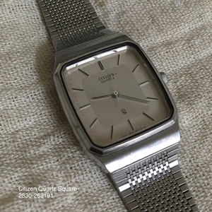 시티즌 스퀘어 쿼츠 빈티지 시계