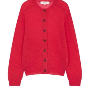 아떼바네사브루노 모헤어 레드 니트 가디건 55~66