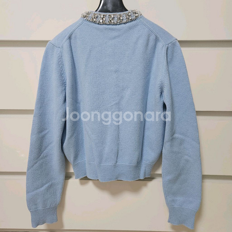 랑방 크리스탈 비즈 울 가디건 마인 타임 더캐시미어--4