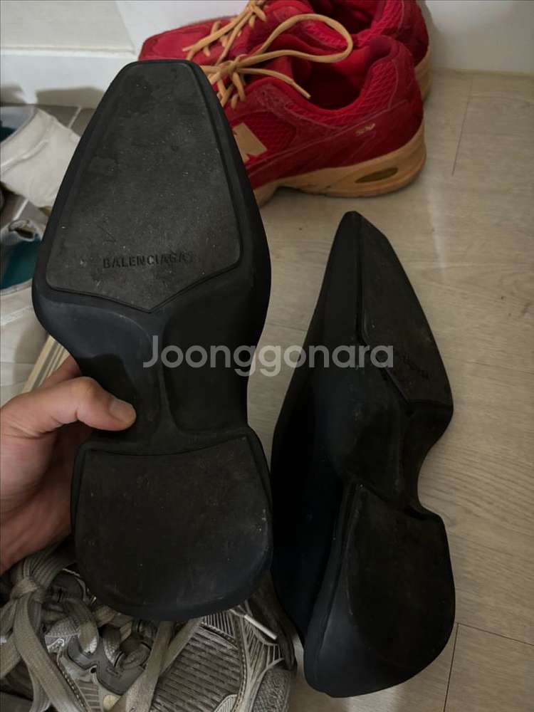 [E40] 발렌시아가 스페이스 슈 로퍼 블랙--2