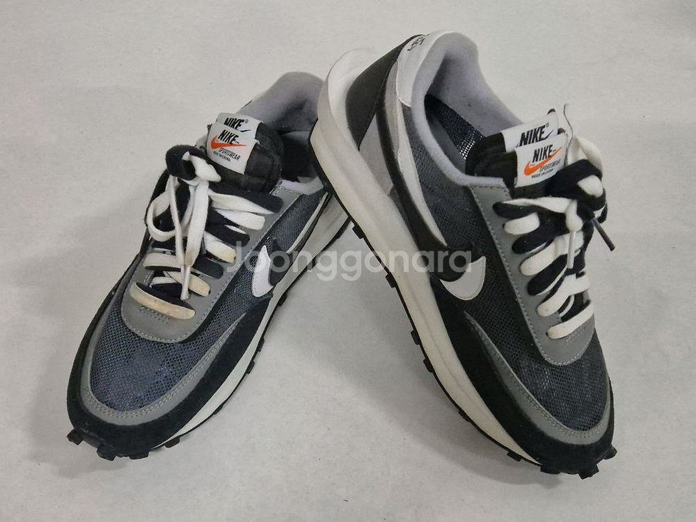 나이키 사카이 LD와플 검흰 (250)--2