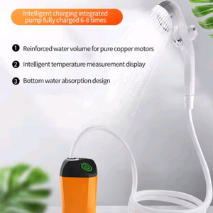 캠핑 , 낚시 휴대용 샤워기- 새상품