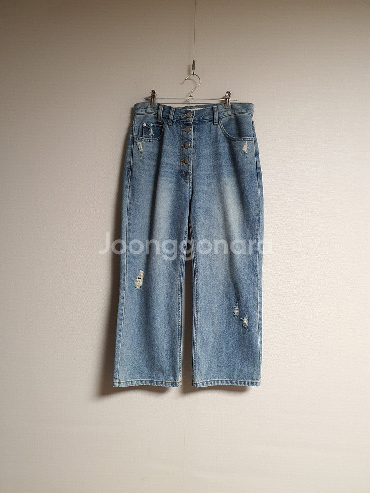 럭키슈에뜨 맘핏 데님 팬츠 36 사이즈 정품 사이즈--1