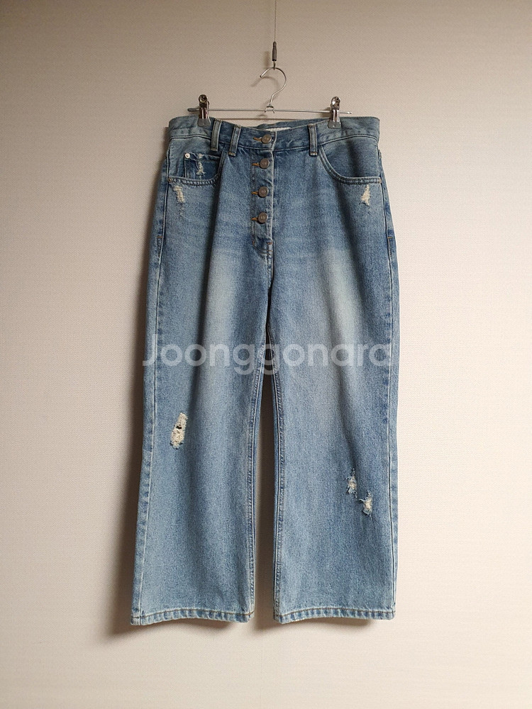 럭키슈에뜨 맘핏 데님 팬츠 36 사이즈 정품 사이즈--2