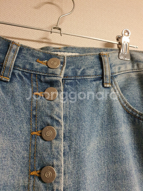 럭키슈에뜨 맘핏 데님 팬츠 36 사이즈 정품 사이즈--3