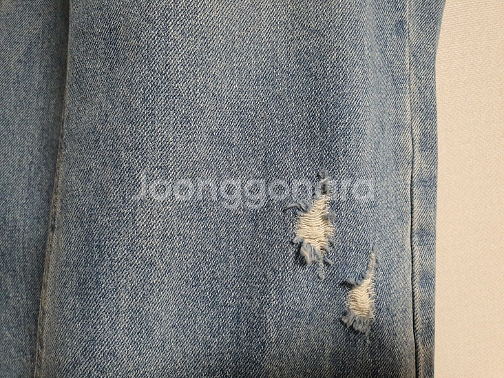럭키슈에뜨 맘핏 데님 팬츠 36 사이즈 정품 사이즈--8