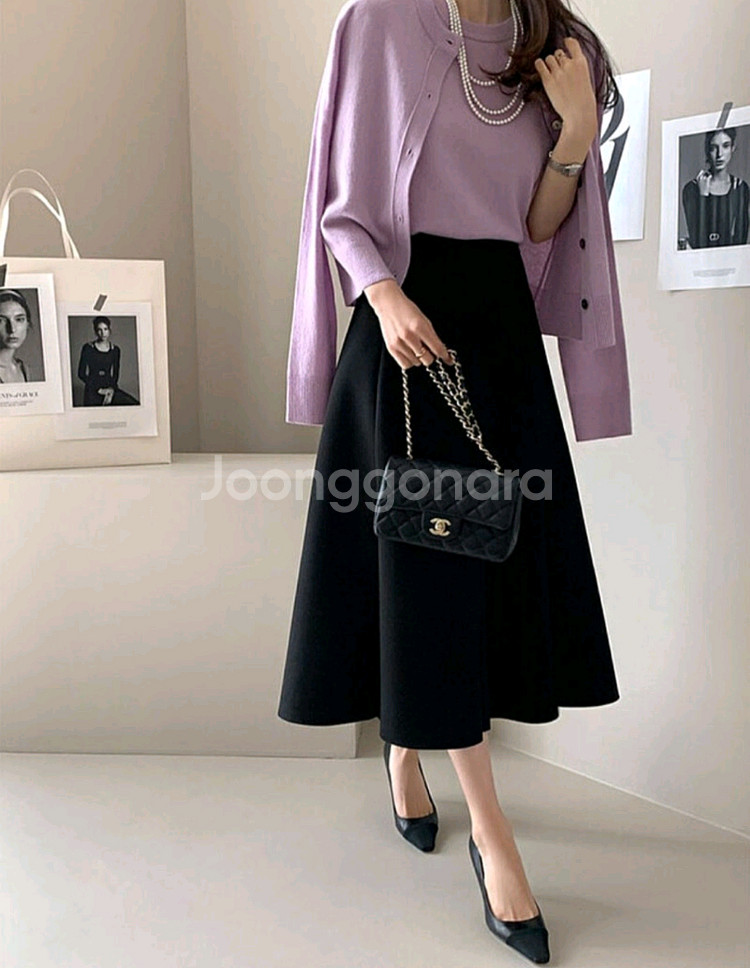 데일리룩 튤립훌스커트 L--0