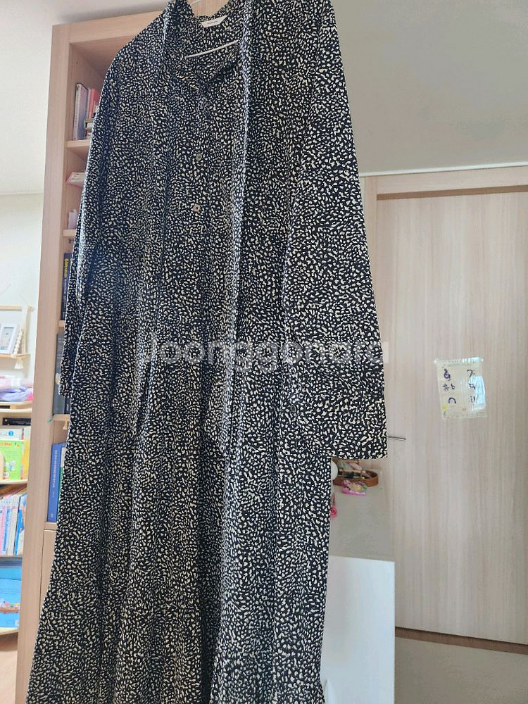 데일리룩 리본도트원피스--2