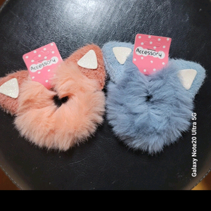 고양이귀 곱창머리끈