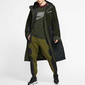 상태최상 나이키 쉐르파 합성필 롱 후리스경량패딩 코트