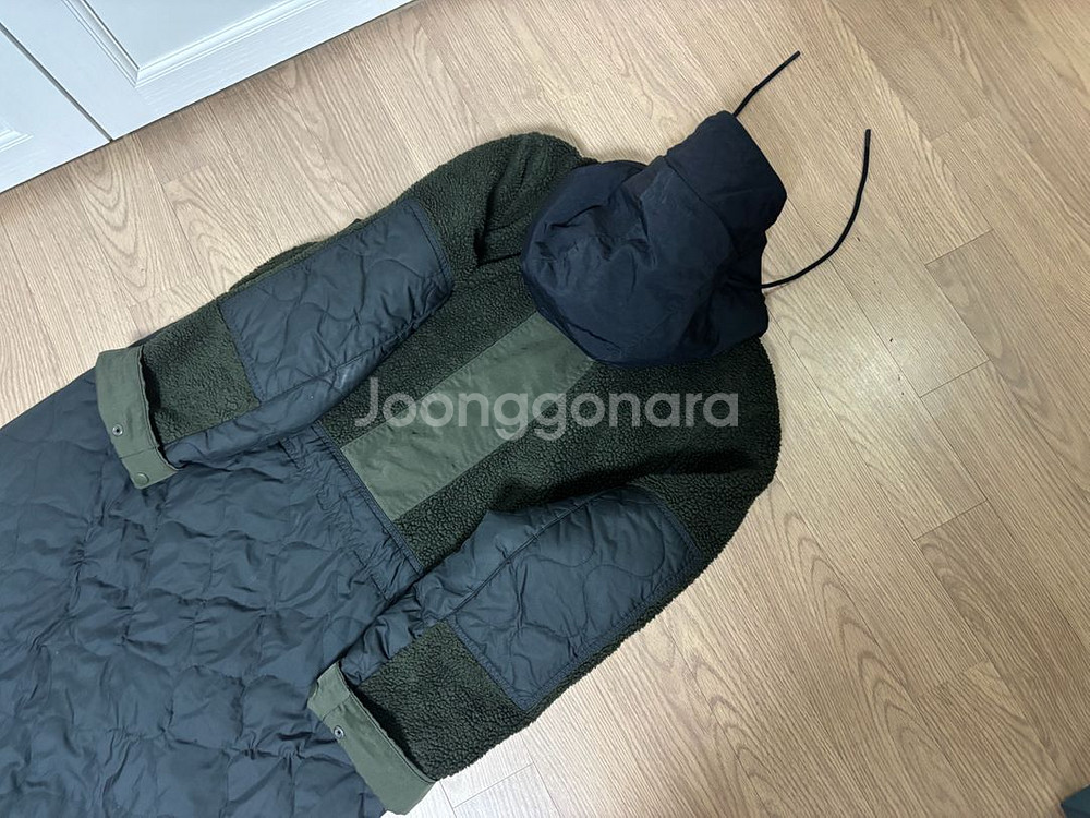 상태최상 나이키 쉐르파 합성필 롱 후리스경량패딩 코트--5