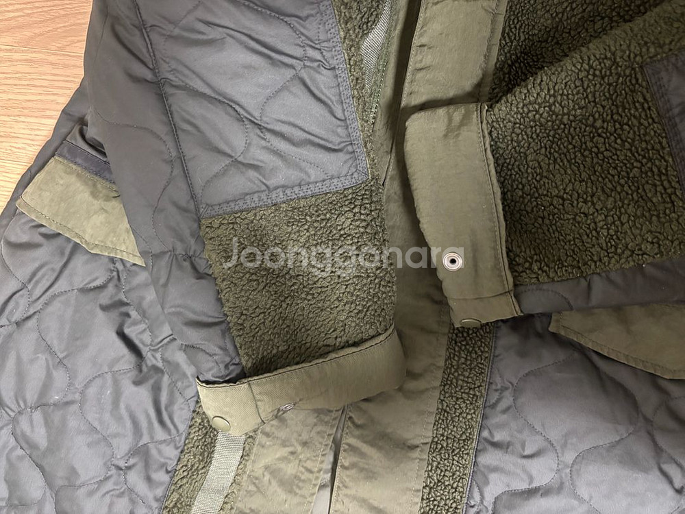 상태최상 나이키 쉐르파 합성필 롱 후리스경량패딩 코트--6