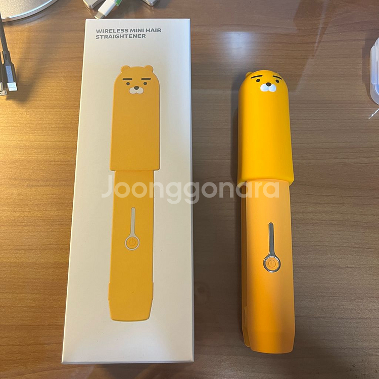 카카오프렌즈 무선 고데기 라이언--0