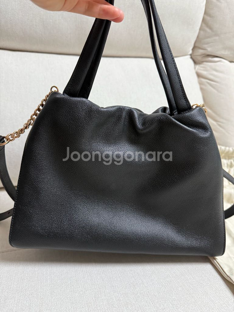 쿠론 소가죽 토트 크로스백--2