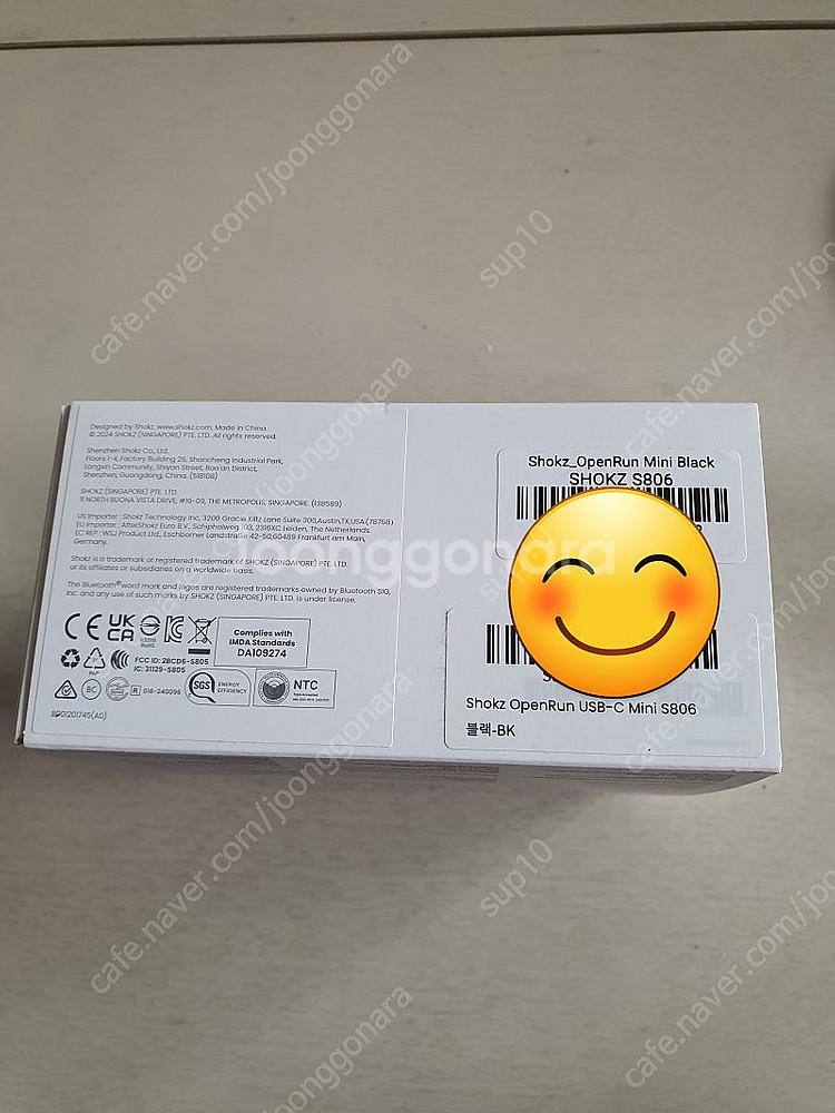 샥즈 s806 골전도 이어폰--2