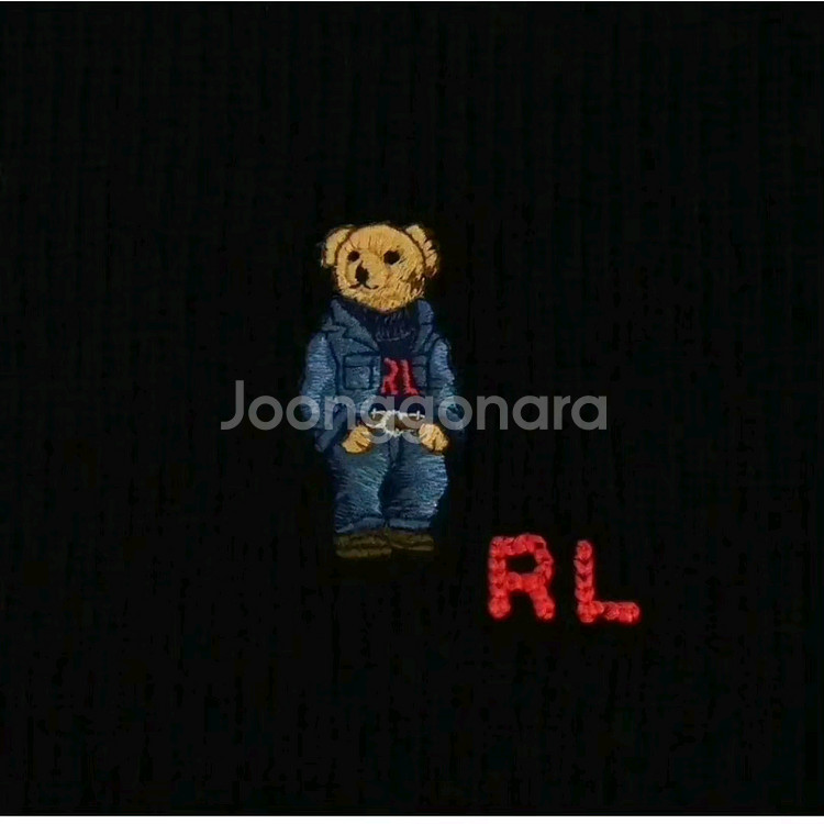 폴로베어 목도리 블랙--1