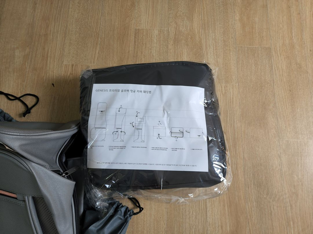 제네시스 골프백 허스키 클래식 그레이 이미지