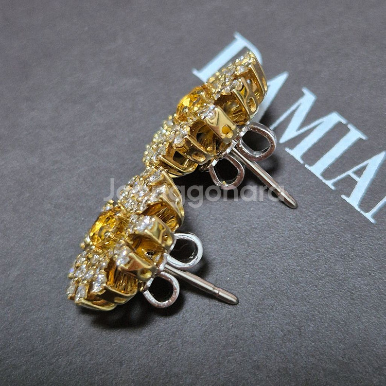 다미아니 마르게리타 14mm 이어링 시트린 귀걸이--2