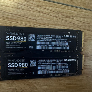 삼성 SSD 980 NVMe 1테라 싸게 판매합니다