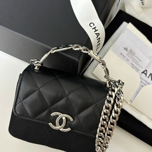 샤넬 코코 탑핸들 캐비어 시즌 미니 플랩백 (풀구성)