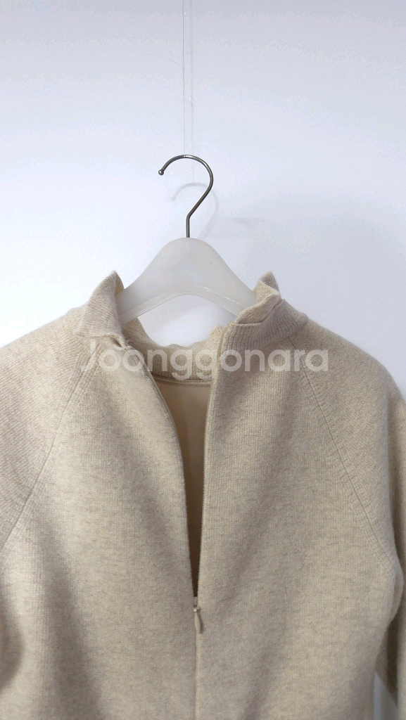 한섬 마인 니트 배색 언밸런스 체크 원피스 44~55--7