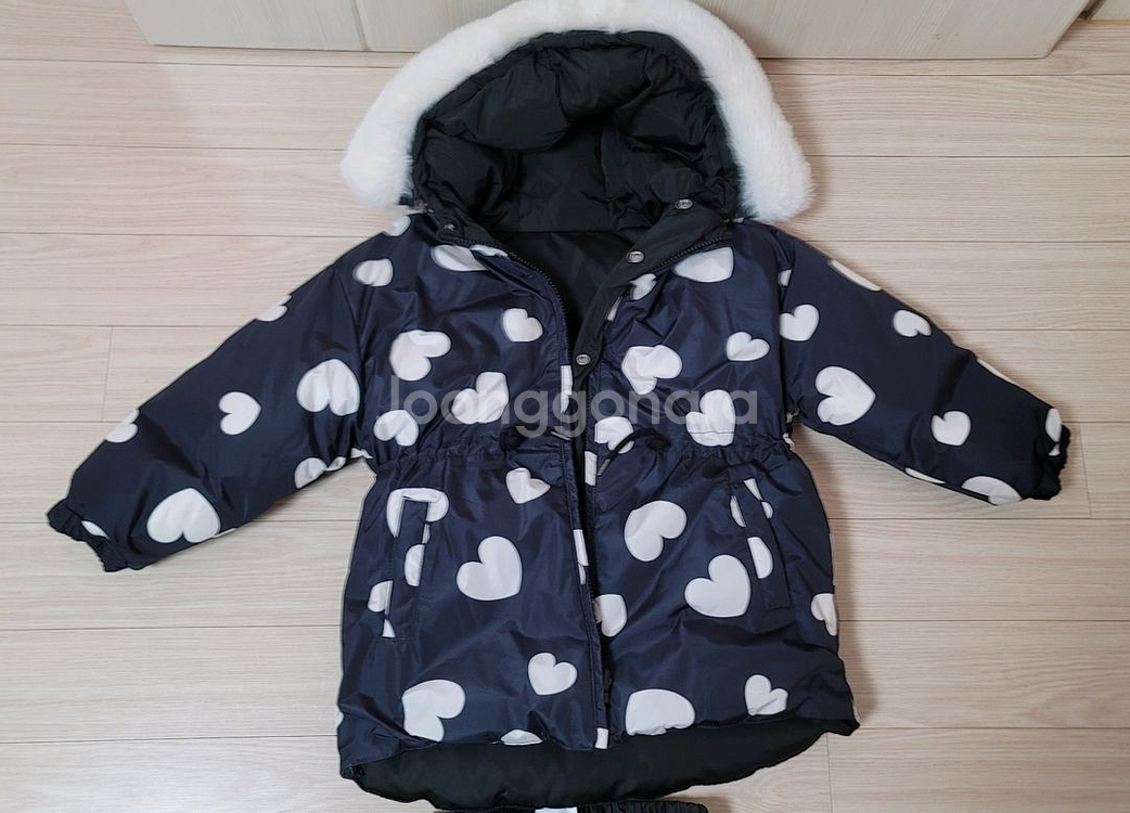 여아 썰매장룩(사이즈 130)--0