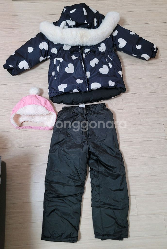 여아 썰매장룩(사이즈 130)--3