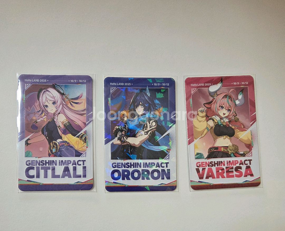 호요랜드 포토카드,홀로그램티켓,바인더--0