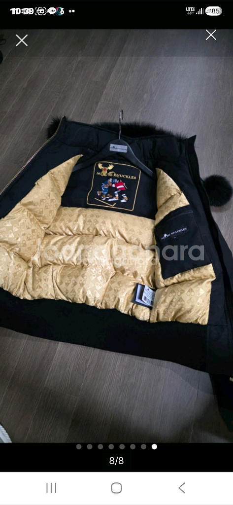 18Fw 무스너클 리틀래피즈 봄버 발리스틱 금장M 패딩--7
