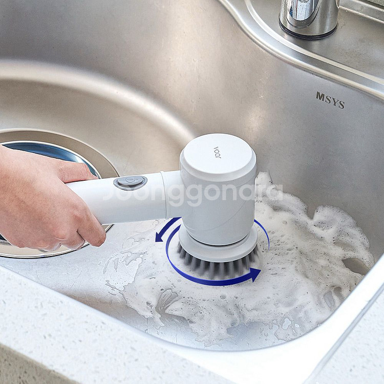 [미개봉새상품]보아르 워시스핀 욕실청소기 주방전동청소솔--5