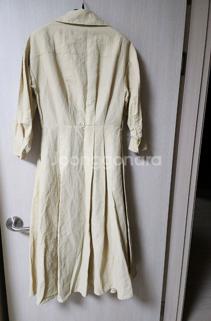 한섬 오브제 린넨 블렌드 롱원피스 드레스 55 (22년--3