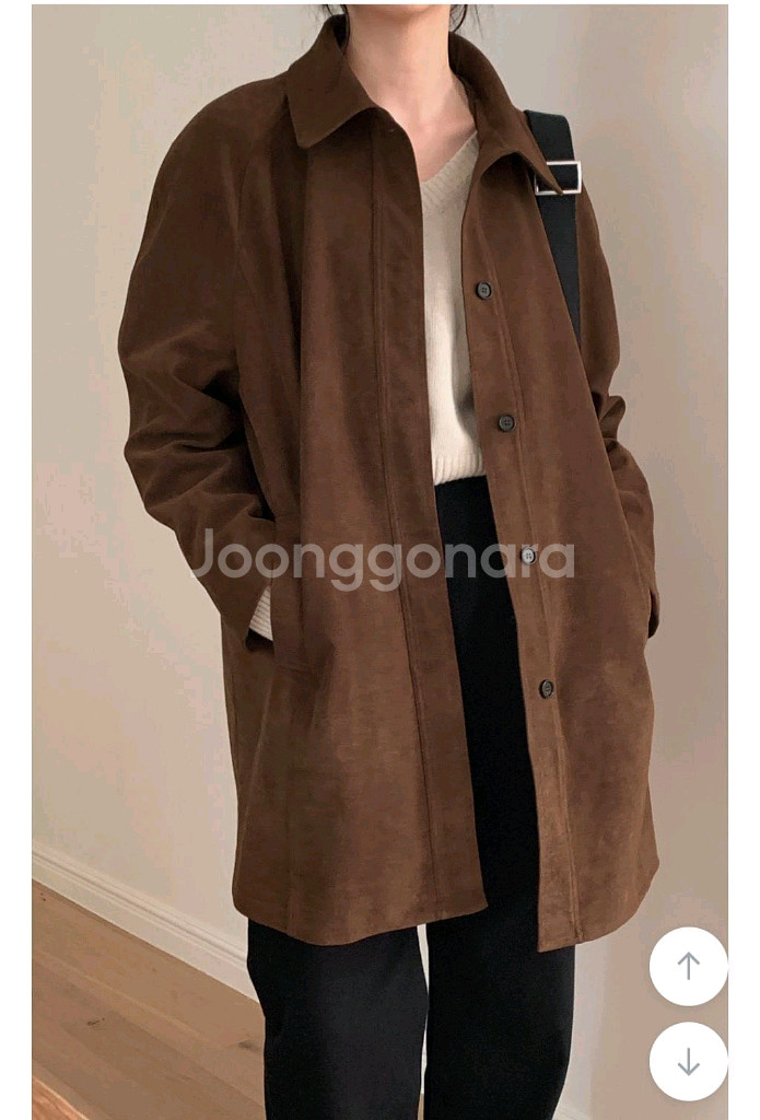 크렘므 스웨이드 자켓 새제품--0