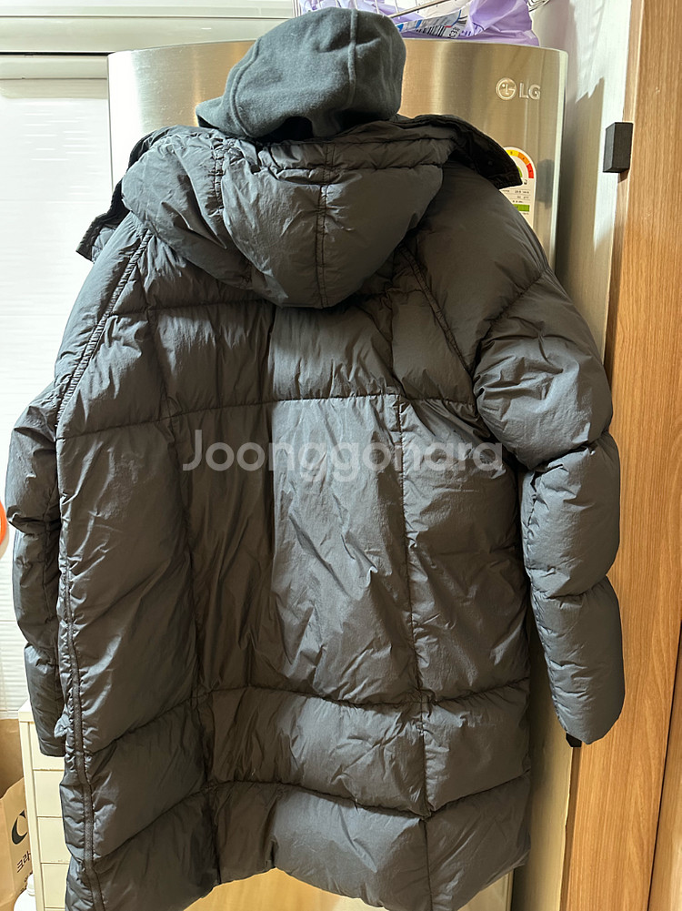스톤아일랜드 크랭클랩스 롱패딩 19FW 한글탭 차콜--1